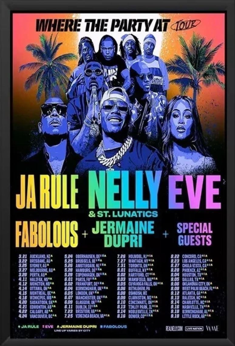 Nelly 2026 concert poster