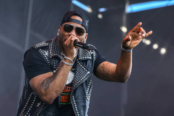 Nelly performing live on stage